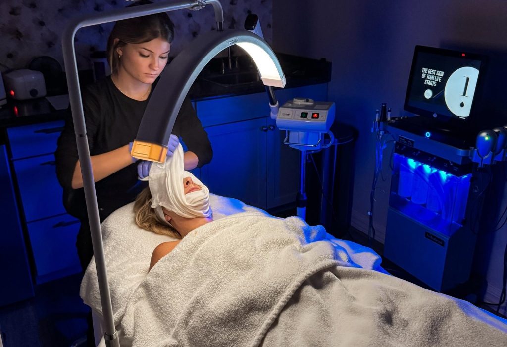 chemical peel at med spa in Kansas City, Missouri with a licensed esthetician